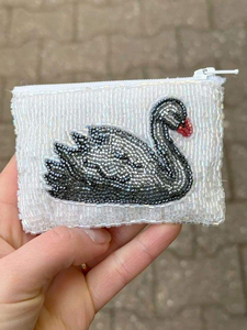 Pochette à monnaie brodée de perles style festival, personnalisée avec perles de verre, cadeaux pour femmes, couture et broderie - Product Image 2