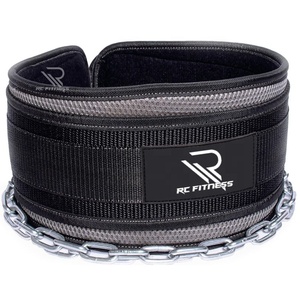 เข็มขัดยกน้ำหนักหนัง PU RC Fitness Wear แบบปรับได้ พร้อมโซ่ถ่วงน้ำหนัก กันลื่น สวมใส่สบายสำหรับการออกกำลังกายในยิม - Product Image 4