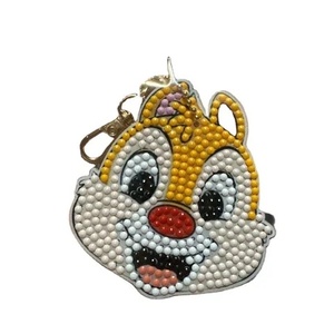 Beaded Cartoon Chipmunk Keychain Cute Animal <b>Bag</b> <b>Charm</b> Kids Fashion Accessory Multi-functional Use Perfect Gift Item Key Holders - Product Image 1