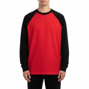 T-shirt à manches raglan personnalisé, t-shirt à manches longues en tricot, fabricant en gros - Product Image 2