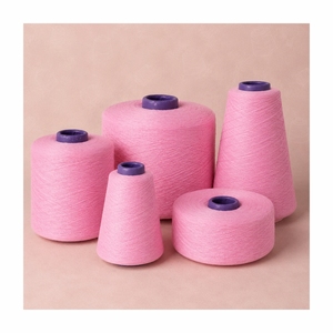 Fil de coton rose, filé en anneau, absorbant l'humidité, pour le tissage textile, 100% teint, de haute qualité, fabriqué en Inde - Product Image 2