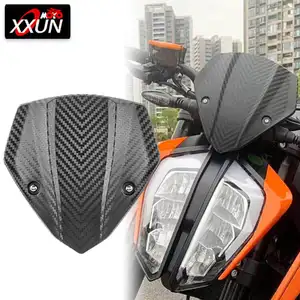 XXUN Moto Pare-Brise Pare-Brise pour <span class=keywords><strong>KTM</strong></span> DUKE <span class=keywords><strong>790</strong></span> Duke890 2018 2019 2020 2021 <span class=keywords><strong>2022</strong></span> 2023 Air Vent Déflecteur Visière Duke 890 - Product Image 1