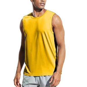 เสื้อกล้ามผู้ชายผ้าฝ้ายจากโรงงานโดยตรง รับผลิตแบรนด์ตามสั่ง ขายส่งจำนวนมาก ส่งออก ผ้าถักคุณภาพพรีเมียม ป้องกันการเป็นขุย สไตล์ไฮสตรีท - Product Image 1