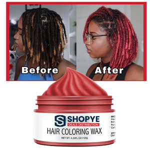 Crème colorante instantanée Caitu DIY pour coiffure, 8 couleurs, cire capillaire temporaire à forte tenue, produit coiffant - Product Image 5