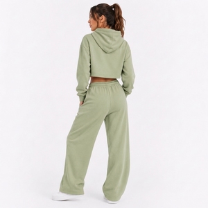 <b>Womens</b> Cozy <b>Lounge</b> Wear Two Piece Set Comfortable Pullover Top With Relaxed <b>Pants</b> For All Season Wear - Product Image 2