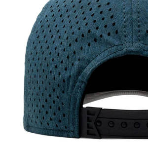 Hot Sale Custom Logo Running Hat Men Golf Hat Performance Sport Laser Cut Hole Perforated Trucker Baseball Caps - Product Image 6