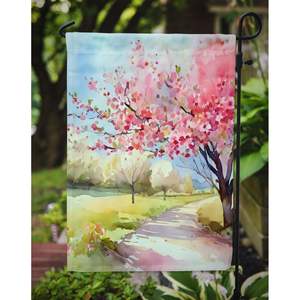 Michigan pommier fleurs aquarelle jardin drapeau multicolore boîte aux lettres décoratif cour drapeau bannière Patio oeuvre pour parterres de fleurs - Product Image 3