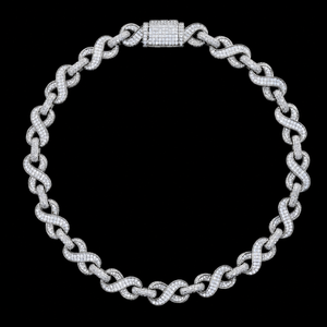 Collar de Cadena Cubana de Alta Calidad y Lujo, Corte Brillante de 12 mm, Plata con Diamantes Moissanite, Estilo Hip Hop, Certificado IGI, Unisex - Product Image 1