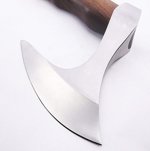 Hacha artesanal forjada de acero J2 de grado industrial, mango de madera, espiga completa, 19 pulgadas, hacha de supervivencia con funda de cuero. - Product Image 4