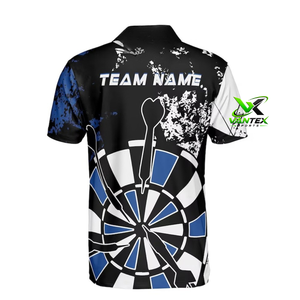 เสื้อโบว์ลิ่งผู้ชาย VIANTEX แบบสั่งทำพิเศษ พิมพ์ลายหัวกะโหลก โลโก้ด้านหน้า ผ้าถักแห้งเร็ว โพลีเอสเตอร์ 200 กรัม แขนสั้นลำลอง - Product Image 2