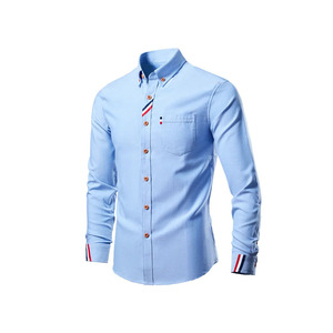 Breathable Cotton Button Down Shirt Classic Mens Shirt For Office <b>Work</b> And Casual Outfits - Product Image 5