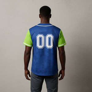 Maillots de baseball personnalisés pour hommes, en polyester sublimé, grandes tailles, respirants, anti-bactériens, athlétiques et personnalisables - Product Image 6