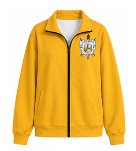 Veste universitaire personnalisée GREEK TREASURES Sigma Gamma Rho Sati avec broderie sur le devant, col montant, haute qualité - Product Image 1