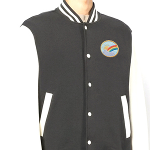 Chaqueta Universitaria de Béisbol Bordada Personalizada, Chaqueta Bomber de Lana con Letras, Abrigo para Equipo Universitario, Fabricante OEM ODM, Venta al Por Mayor - Product Image 4