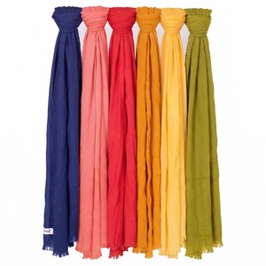 Premium Plain <b>Scarf</b> Manufacturer White Label Low MOQ Custom Branding Cotton Viscose Modal OEM ODM Fabric Product Factory - Product Image 6