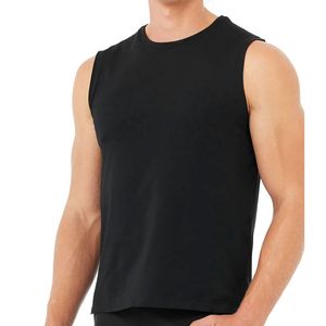 <b>Men</b> <b>White</b> Sleeveless <b>Vest</b> Crew Neck Solid Color Breathable Regular Fit Tank Top All Seasons Apparel - Product Image 6