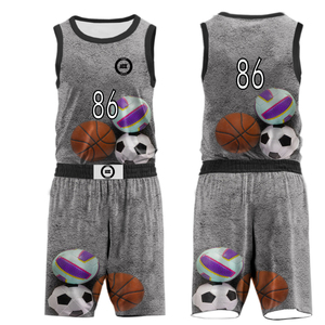 Vêtements de sport personnalisés avec impression résistante à la décoloration et uniforme de basketball léger et confortable pour les tournois - Product Image 1