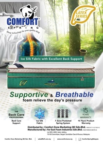 16 inch Lai Nữ Hoàng Nệm Bộ nhớ bọt & Túi mùa xuân thoải mái Thiết kế hiện đại cho khách sạn NỘI THẤT PHÒNG NGỦ lợi ích sức khỏe - Product Image 3