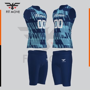 Ensemble d'uniformes sportifs légers en polyester, tissu à séchage rapide, respirant, personnalisable avec le nom de l'équipe, tailles plus grandes, pack 7V7, meilleure vente - Product Image 3
