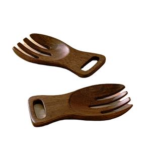 Service à salade moderne de 11 pouces, artisanal, écologique, recouvert de résine, compatible lave-vaisselle, pour la maison et la cuisine, fabriqué en Inde - Product Image 1