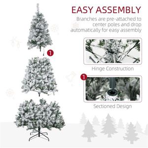 Lussuoso Albero di Natale Artificiale da 2,3 m Personalizzabile, Pino da 210 cm con Base, Bacche Decorative in PET, PVC, PE - Product Image 4