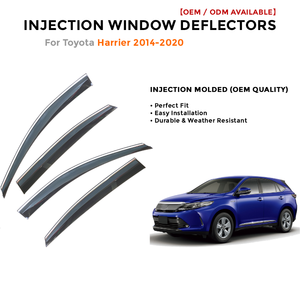 Déflecteurs de vitres injectés pour Toyota Harrier 2014-2020 – Pare-pluie et déflecteurs de vent - Product Image 2