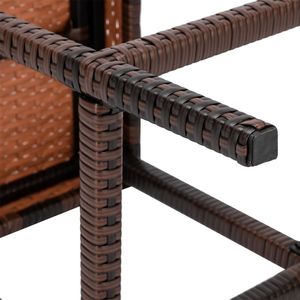 Set di 4 Sgabelli Alti da Bar in Legno Marrone Sfumato - Product Image 3