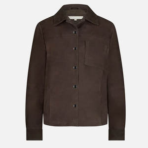 Camisa de Manga Larga para Hombre, Talla Adulto, de Alta Calidad, Transpirable, Suave al Tacto, de Cuero de Gamuza, con Bolsillos Delanteros, Estilo Urbano, Formal - Product Image 1