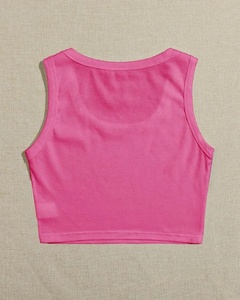 Wholesale Summer Tight Vest <b>Plain</b> <b>Crop</b> <b>Tops</b> Wholesale <b>White</b> Ribbed Running Tank <b>Top</b> for Women Workout Tank <b>Top</b> - Product Image 2