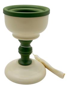 Encensoir en métal de luxe vert et crème en gros avec pompon, pour Bakhoor, décoration moderne de table pour la maison et le Ramadan - Product Image 2