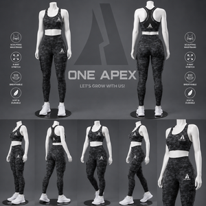 Women's Black Leggings Set Sports <b>Bra</b> Yoga Workout Activewear Fitness Clothing Custom Private Label OEM ODM - Product Image 6