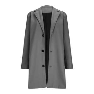 Premium <b>Womens</b> Trench <b>Coat</b> Belted Lapel Collar Long Overcoat <b>Double</b> <b>Breasted</b> Winter Jacket Custom Logo - Product Image 3