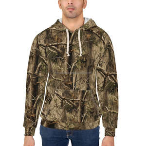 เสื้อฮู้ดกันลมผ้าฟลีซคุณภาพสูงสำหรับผู้ชาย แบบวินเทจ ผ้าฝ้ายแท้ 100% เหมาะสำหรับใส่ล่าสัตว์กลางแจ้งในฤดูหนาว - Product Image 4