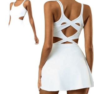 Jupes de golf, jupes de tennis, shorts de yoga, jupes de tennis blanches à taille mi-haute, fabriquées en gros - Product Image 4