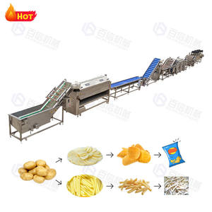 Baixin prix d'usine ligne de production industrielle de frites de pommes de terre frites petite ligne de frites entièrement automatique - Product Image 1