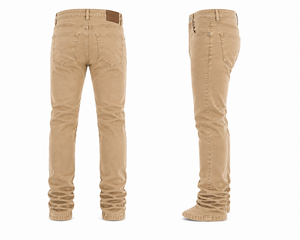 Jeans en denim pour homme Ahint Industries, taille mi-haute, coupe slim, coupe droite, bleu vintage, décontracté, hiver, uni, respirant, léger - Product Image 2