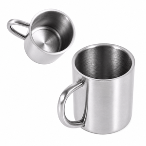 Wholesale Stainless Steel Coffee <b>Mug</b> <b>Double</b> <b>Wall</b> Vacuum Insulated Metal Cup Custom Logo Eco Friendly Travel Camping <b>Mug</b> - Product Image 1