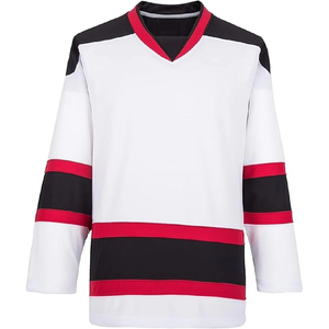 Camisetas de hockey personalizadas de alta calidad con impresión por sublimación, servicio OEM, uniforme de entrenamiento antibacteriano para equipos. - Product Image 3