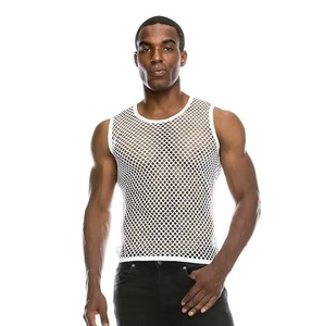 เสื้อกล้ามตาข่ายผู้ชาย ระบายอากาศได้ดี ผลิตจากผ้าฝ้าย 100% พร้อมส่ง - Product Image 6