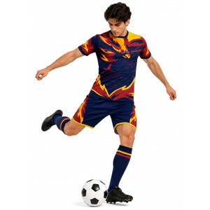 Conjunto de Uniforme de Fútbol de Poliéster Estampado de Alta Calidad 2027, Colores Personalizados, Diseño Único, Antibacteriano - Product Image 5