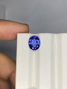 แทนซาไนต์ทรงรีเจียระไน พลอยสีน้ำเงินธรรมชาติ ขนาด 6x4 มม. 7x5 มม. 6x8 มม. สำหรับทำเครื่องประดับ - Product Image 6