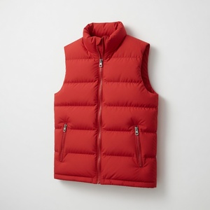 Sleeveless Winter Jackets Custom logo Cotton Puffer Vest Winter Windproof Mens Vest Puffer Crop Puffer Vest Men - Product Image 2