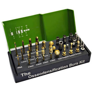 Kit de 29 Piezas para Implantes Dentales: Fresas de Osteodensificación, Elevación de Seno Maxilar, Herramientas Quirúrgicas Dentales Manuales de Metal - Product Image 4