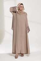 Abaya de style modeste bien conçue, fournie directement par l'usine, avec perles, ensemble Abaya pour femmes musulmanes, Dubaï
