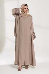 Abaya de Estilo Modesto para Mujer, Hecha en Fábrica, con Cuentas, Conjunto de Abaya Musulmana para Mujer, Estilo Dubái - Product Image 3