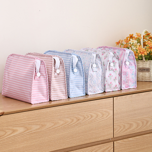 Travel Cosmetic Pouch Wholesale Gift for Her Nylon Cosmetic <strong>Bag</strong> Monogrammed Gingham Make up <strong>Bag</strong> - Product Image 4