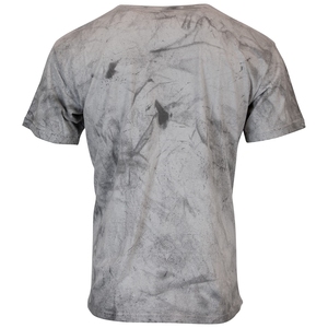 เสื้อยืดคอกลมแขนสั้นผู้ชาย ลายมัดย้อม ทรงปกติ สีพื้น ผ้าถัก สีแดงอมน้ำตาล - Product Image 4