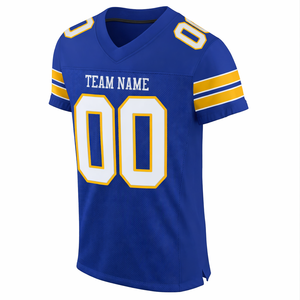 Camiseta de Fútbol Americano OEM Personalizable con Nombre y Número del Equipo, Secado Rápido, Tela de Malla 100% Poliéster, Marca Personalizada B2B, Tallas Grandes - Product Image 1