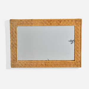 Competitive price cane rattan <b>mirror</b> simple design <b>square</b>-framed wall mounted dressing <b>mirrors</b> - Product Image 3