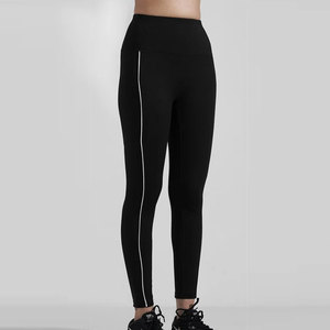 Leggings de fitness sans couture à taille mi-haute, couleur unie, effet push-up, ajustement serré pour femme, 90% Spandex 10% Élasthanne - Product Image 5